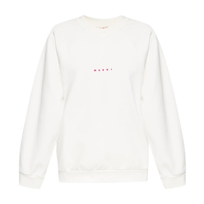 Image of Sweatshirt met logo Marni , White , Dames