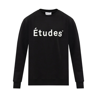 Image of Sweatshirt met logo Études , Black , Heren