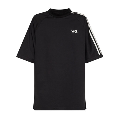 Image of T-shirt met logo Y-3 , Black , Dames