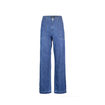 Image of Blauwe Jeans met Rechte Pasvorm A.p.c. , Blue , Dames
