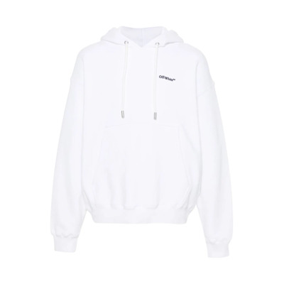 Image of Sweatshirt met geborduurd logo Off White , White , Heren