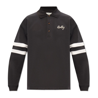Image of Polo shirt met lange mouwen Bally , Black , Heren
