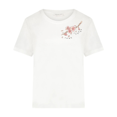 Image of Ninja Logo T-Shirt | Wit Jane Lushka , White , Dames