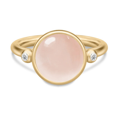 Image of Kleurrijke Kristal Gouden Ring Julie Sandlau , Pink , Dames