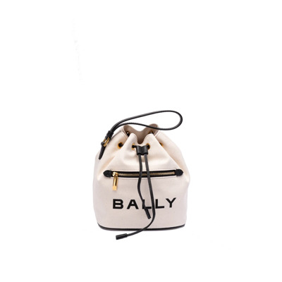 Image of Eco Mini Bucket Tas Bally , Beige , Dames