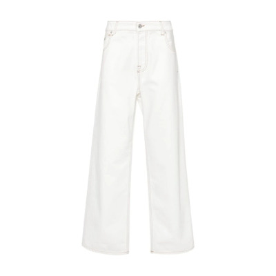 Image of Witte gerecyclede katoenen denim jeans Jacquemus , White , Heren