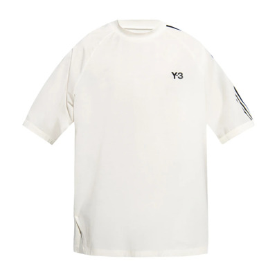 Image of T-shirt met logo Y-3 , Beige , Heren