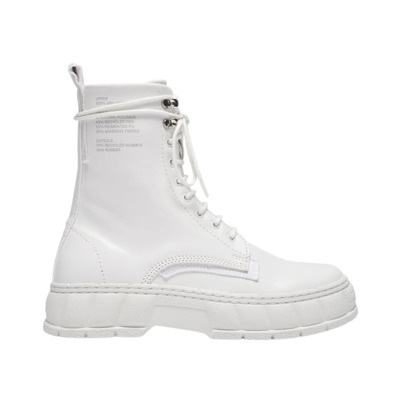 Image of Lace-up Boots Virón , White , Dames