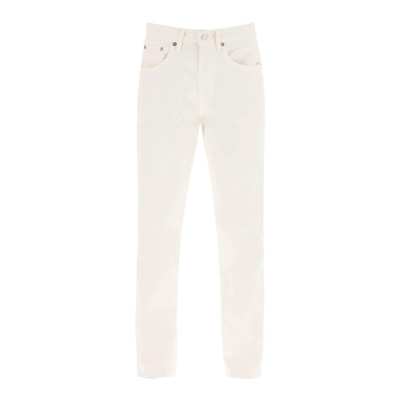 Image of Lana Straight Mid Rise Jeans Agolde , White , Dames