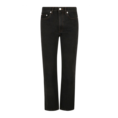 Image of Klassieke Straight Jeans voor Moderne Vrouwen A.p.c. , Black , Dames