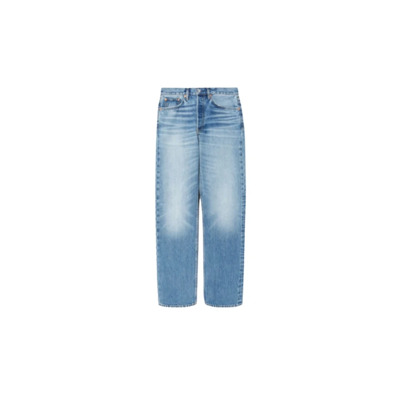 Image of Straight Jeans Re/Done , Blue , Dames