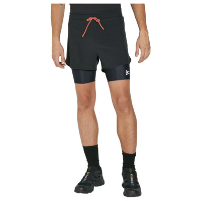 Image of Gelaagde zakken trail shorts (Di)vision , Black , Heren