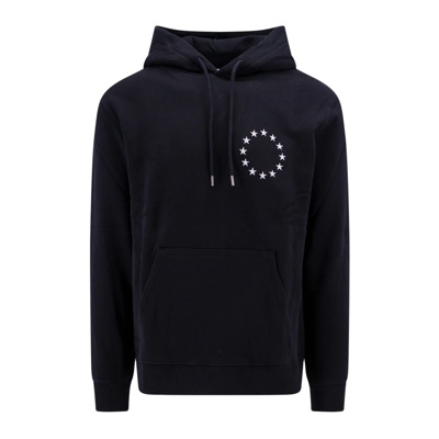 Image of Zwarte hoodie met logo borduursel Études , Black , Heren
