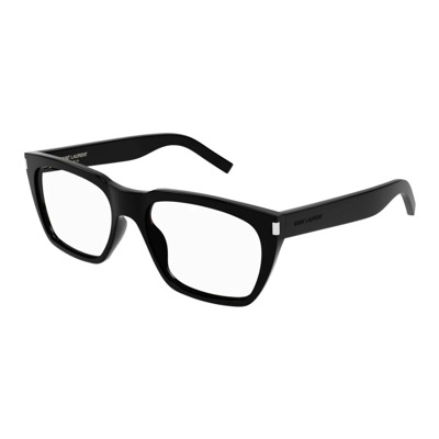 Image of Optische Bril van Gerecycled Acetaat Saint Laurent , Black , Unisex