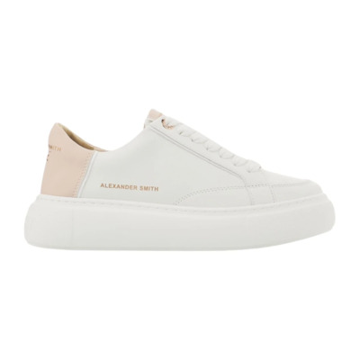 Image of Greenwich Sneakers met Roze Details Alexander Smith , White , Dames