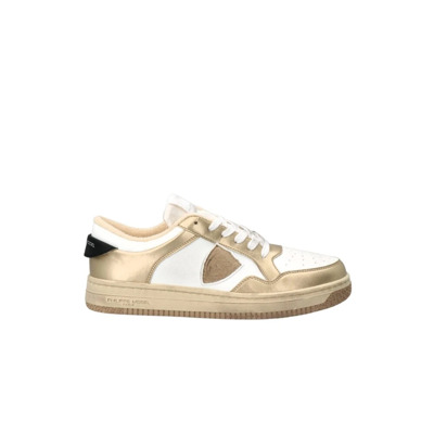 Image of Wit Goud Lyon Lage Sneakers Philippe Model , Multicolor , Dames