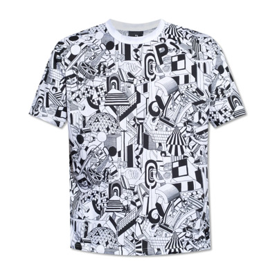 Image of Gestreept T-shirt PS By Paul Smith , White , Heren