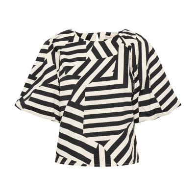Image of Deconstructed Stripe Blouse Part Two , Multicolor , Dames