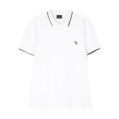 Image of Witte Zebra Polo Shirt PS By Paul Smith , White , Heren