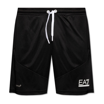 Image of Shorts met logo Emporio Armani EA7 , Black , Heren