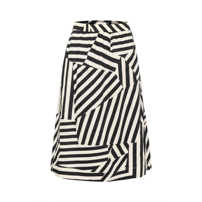 Image of Deconstructed Stripe Rok Part Two , Multicolor , Dames