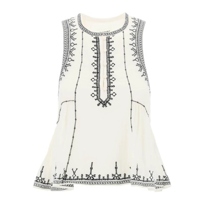 Image of Pagos Mouwloze Top Isabel Marant Étoile , White , Dames