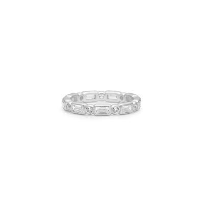 Image of Moderne Heldere Ring met Edgy Twist Julie Sandlau , White , Dames