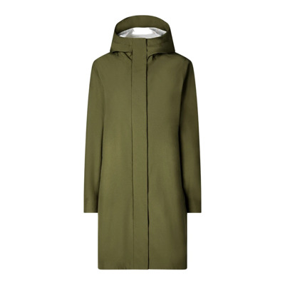 Image of Groene Khaki Trenchcoat - Mayan Parka Save The Duck , Green , Dames
