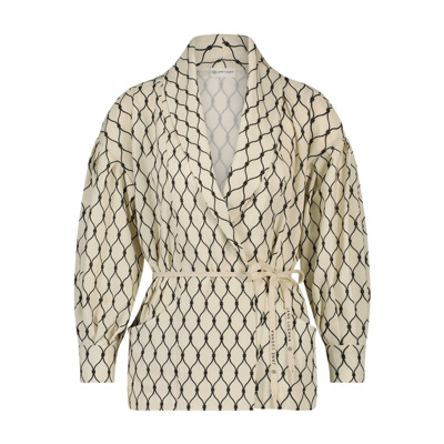 Image of Marina Blazer Kimono | Off White Jane Lushka , White , Dames