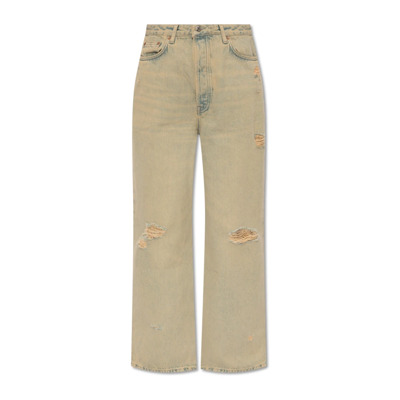 Image of Shelly jeans met rechte pijpen Samsøe Samsøe , Beige , Dames