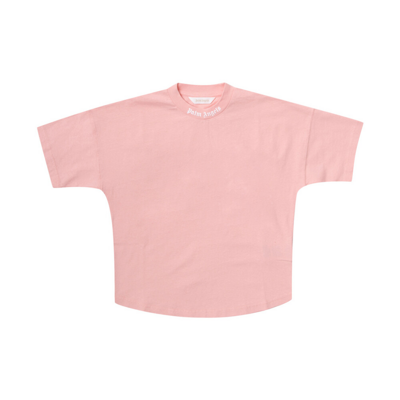 T-shirt with logo Palm Angels , Roze , Dames