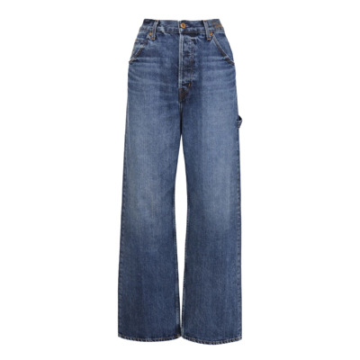 Image of Wijde jeans met vintage wassing Chloé , Blue , Dames