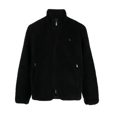 Image of Fleece Zip Sweaters Represent , Black , Heren