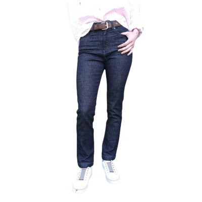 Image of Colette Straight Leg Jeans Denim Studio , Blue , Dames