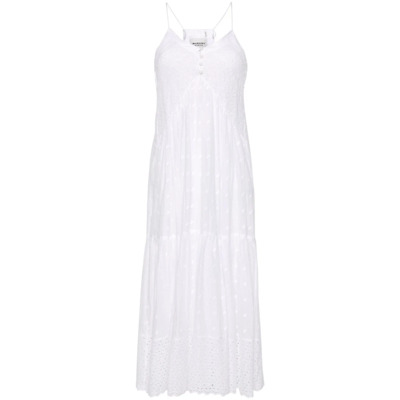 Image of Witte Broderie Anglaise Jurk Isabel Marant Étoile , White , Dames