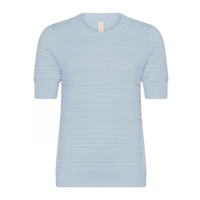 Image of Lichtblauw Organisch Katoenen T-Shirt Skovhuus , Blue , Dames
