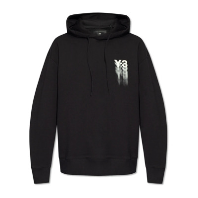 Image of Biologische katoenen hoodie Y-3 , Black , Heren