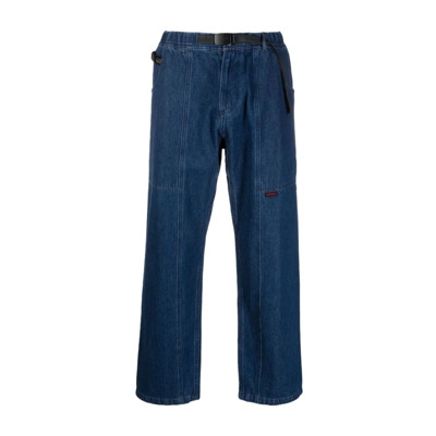 Image of Blauwe Denim Organische Katoenen Jeans Gramicci , Blue , Heren