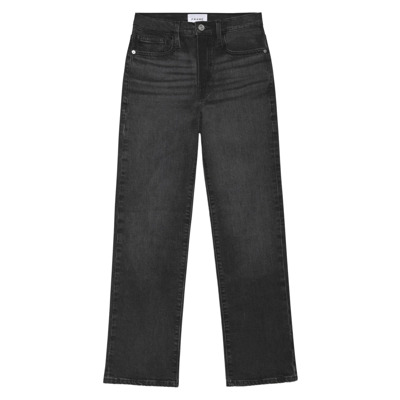 Image of Moderne Straight Enkel Jeans Frame , Black , Dames