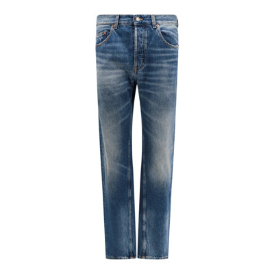 Image of Biologisch Katoen Lage Taille Jeans Saint Laurent , Blue , Heren