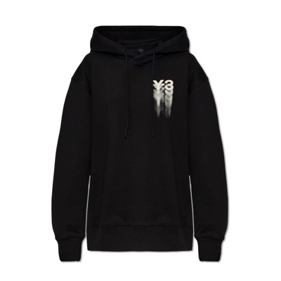 Image of Biologische katoenen hoodie Y-3 , Black , Dames