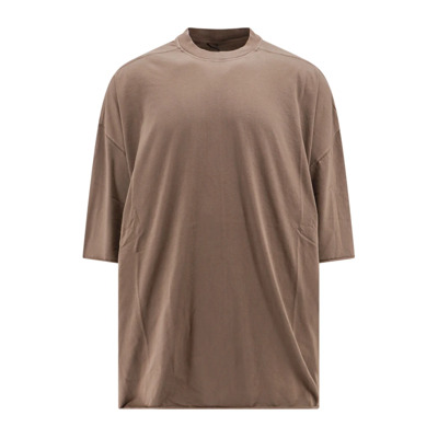 Image of Bruine Oversize T-Shirt Rick Owens , Brown , Heren