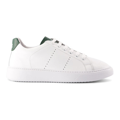 Image of Handgemaakte Ethical Sneakers Wit Groen National Standard , White , Heren