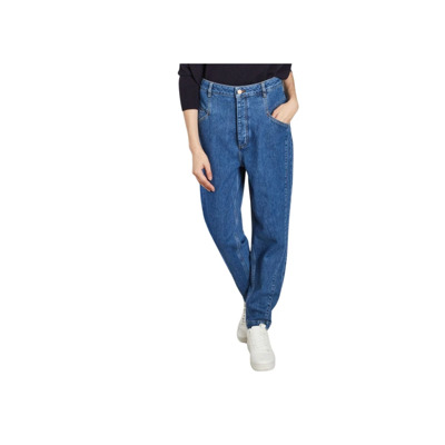 Image of Hoge taille Nicola Jeans Reiko , Blue , Dames