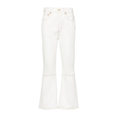 Image of Flared Jeans Jacquemus , White , Dames