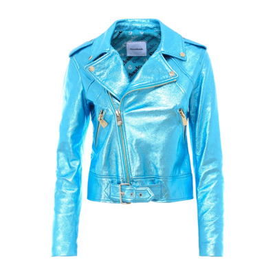 Image of Leather Jackets Coco Cloude , Blue , Dames