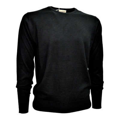Men's Crew Neck Sweater Wool and Silk Cashmere Company