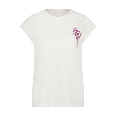 Image of Biologisch Katoenen T-Shirt | Wit Jane Lushka , White , Dames