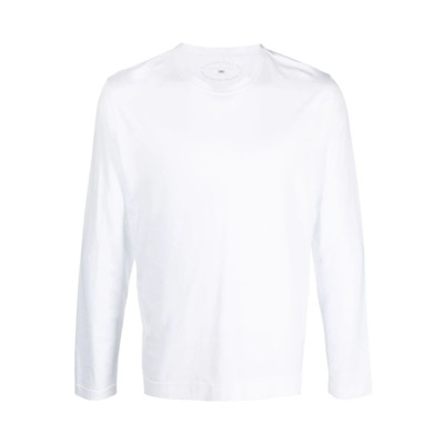 Image of Biologisch Katoenen T-shirt met Lange Mouwen Fedeli , White , Heren