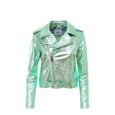 Image of Leather Jackets Coco Cloude , Green , Dames
